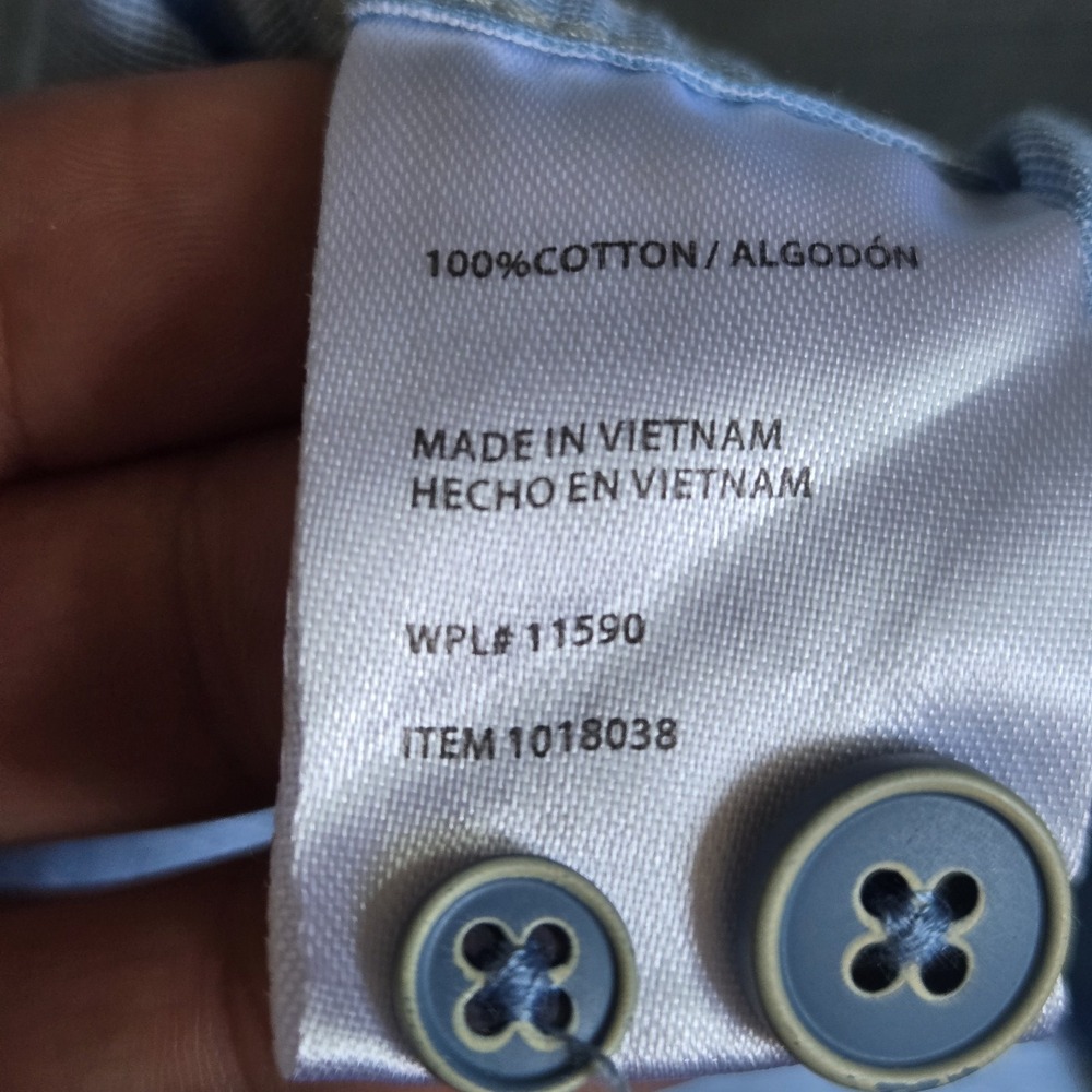 Weatherproof Vintage Men's Short Sleeve‎ Button-Up NWT Blue Size XL - Picture 12 of 12